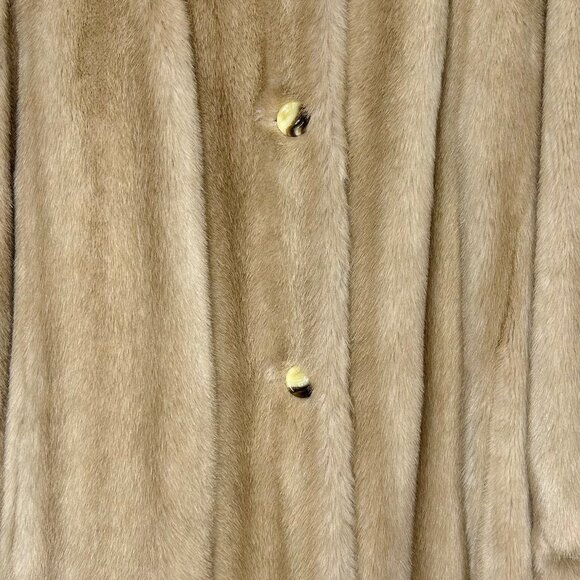 Vtg Adolph Schuman for Lilli Ann Woman’s Coat Light Brown Faux Mink Fur English - Picture 7 of 15